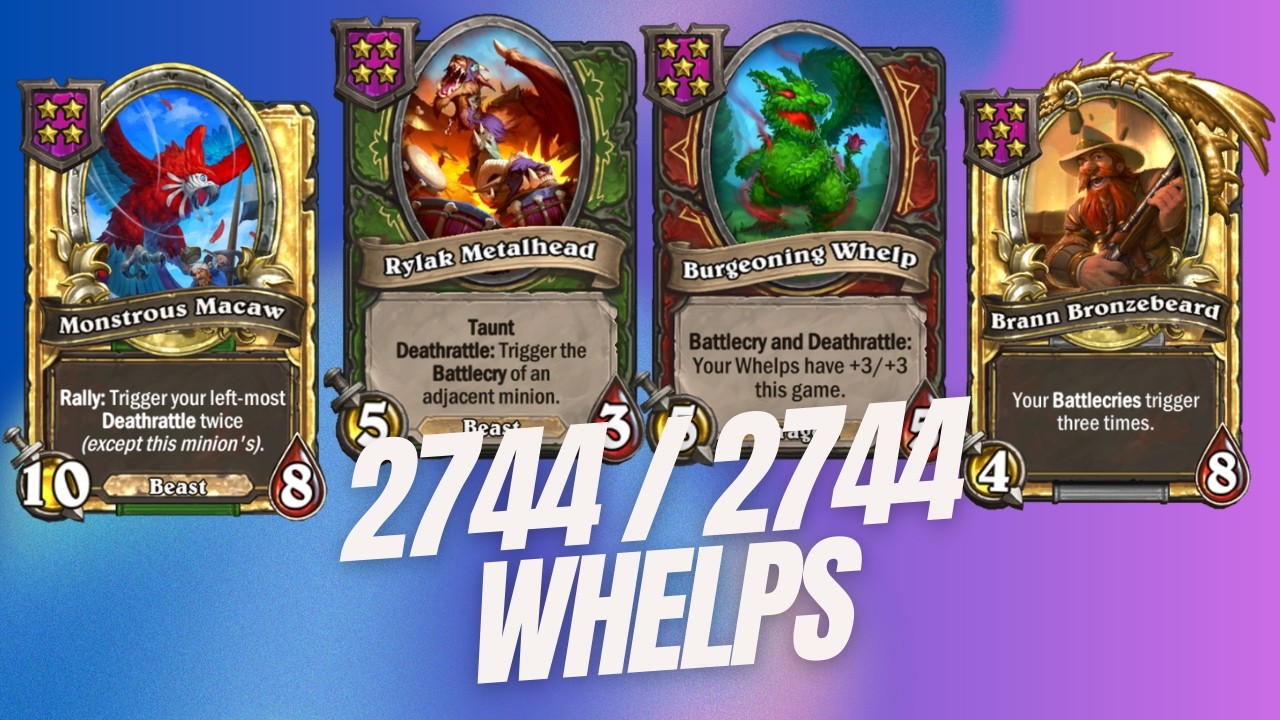 New Whelp Meta With Onyxia Is Broken! | Hearthstone Battlegrounds