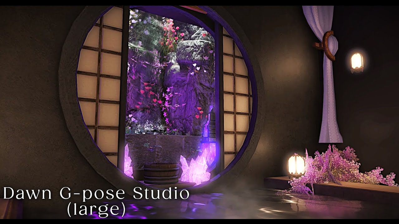 Walk-through: Dawn G-pose studio (large) - FFXIV Housing