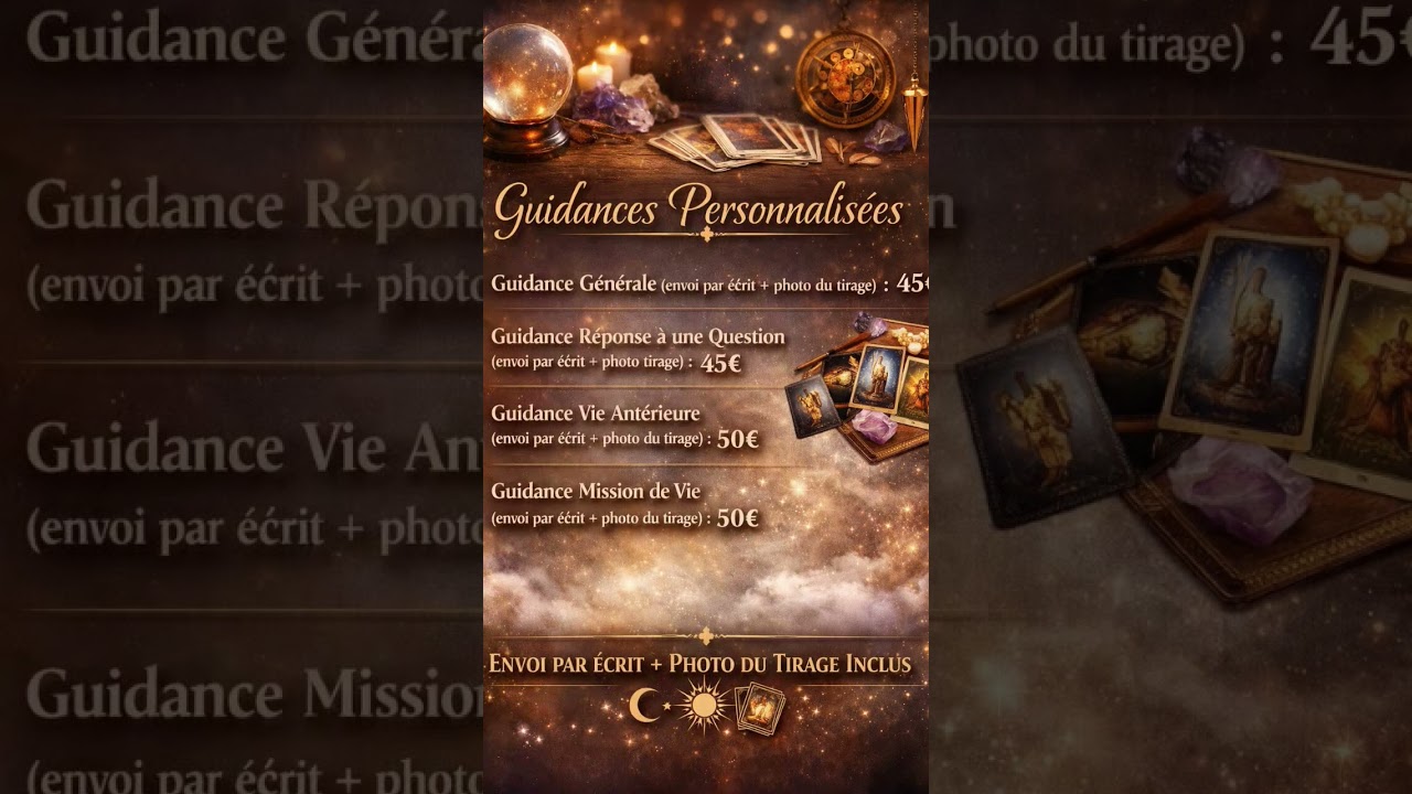 Les guidances personnalis&eacute;es que je te propose