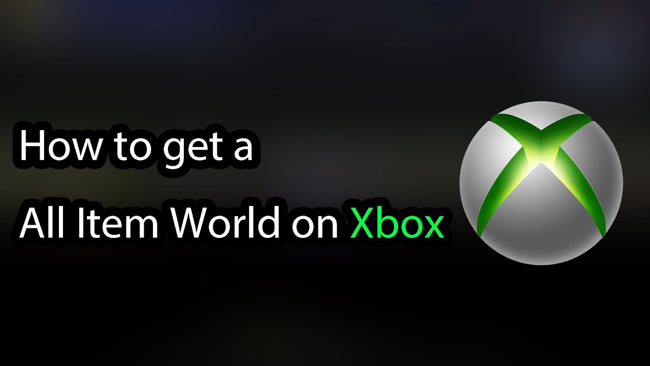 How to get a Terraria All Item World on Xbox - New method!