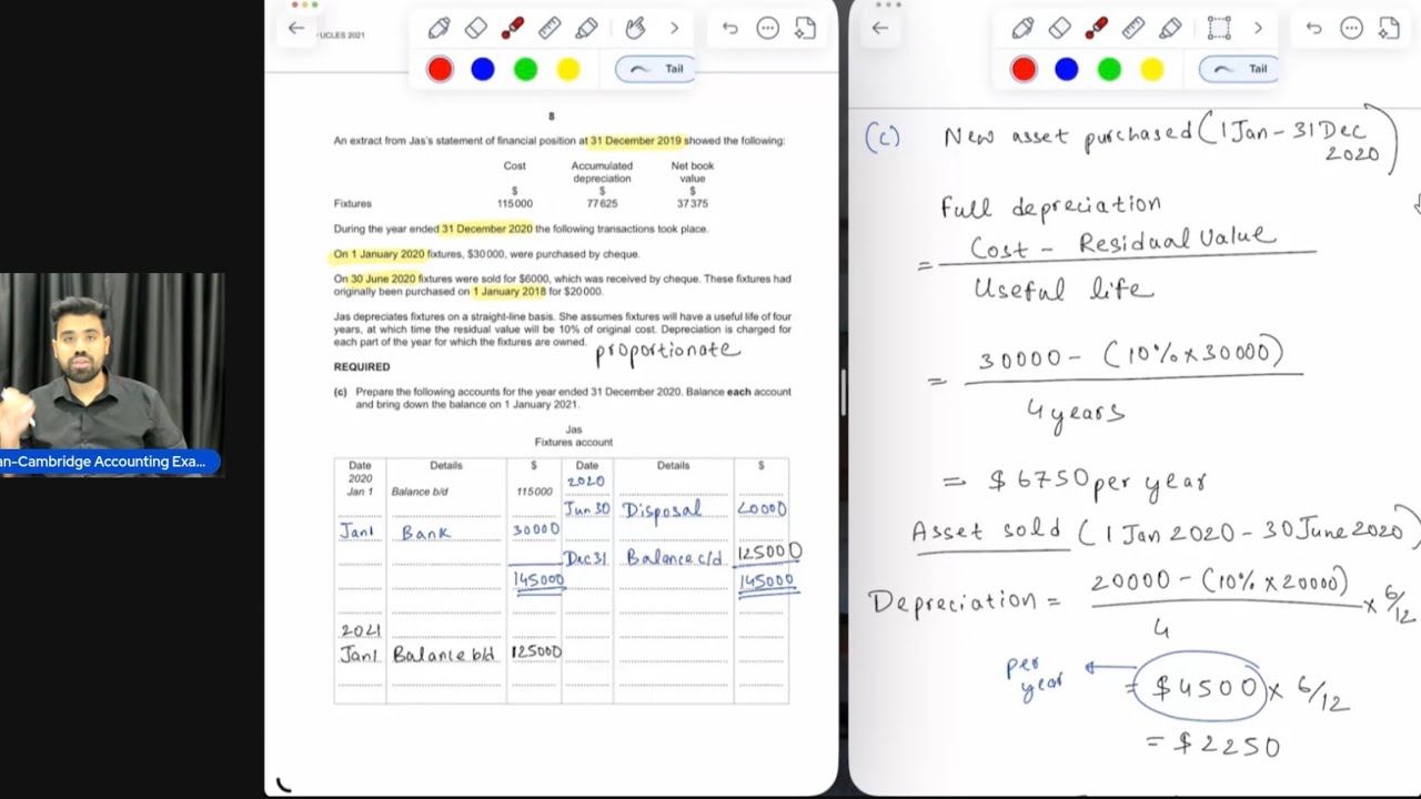 IGCSE Accounting 0452- Provision for depreciation + Disposal of Asset (LEDGER)