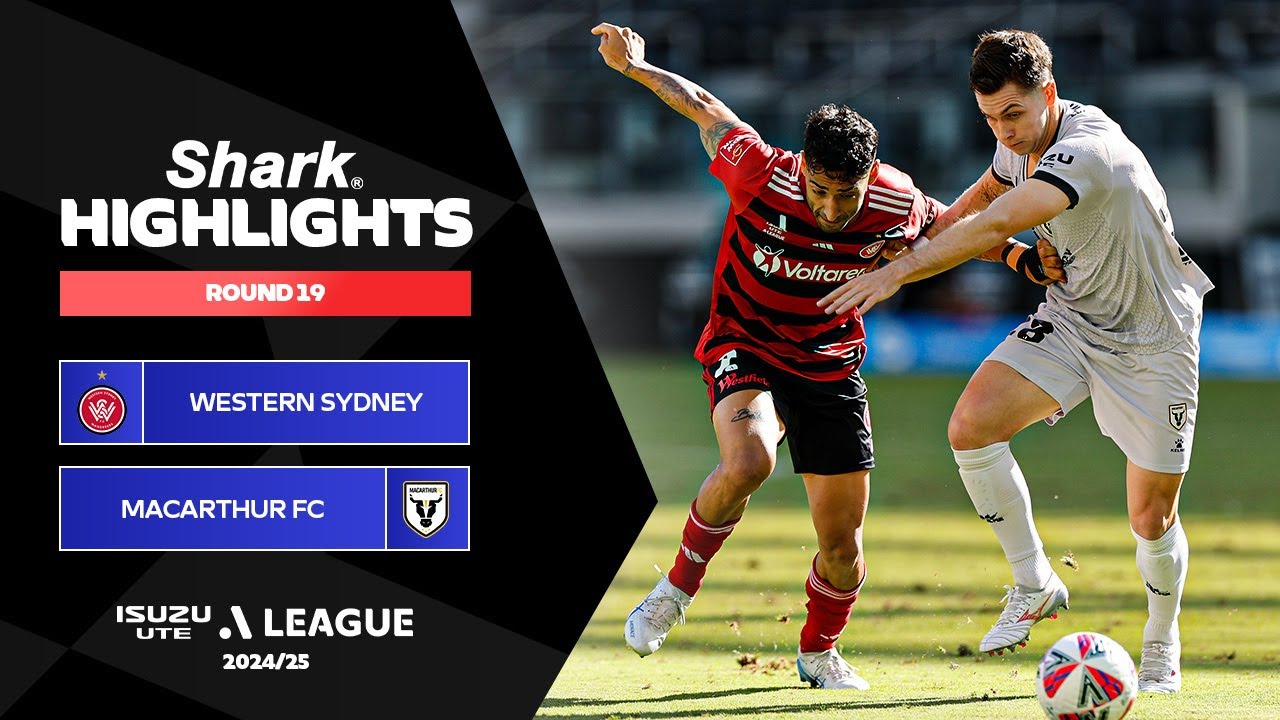 Western Sydney v Macarthur Bulls - Shark Highlights | Isuzu UTE A-League 2024-25 | Round 19