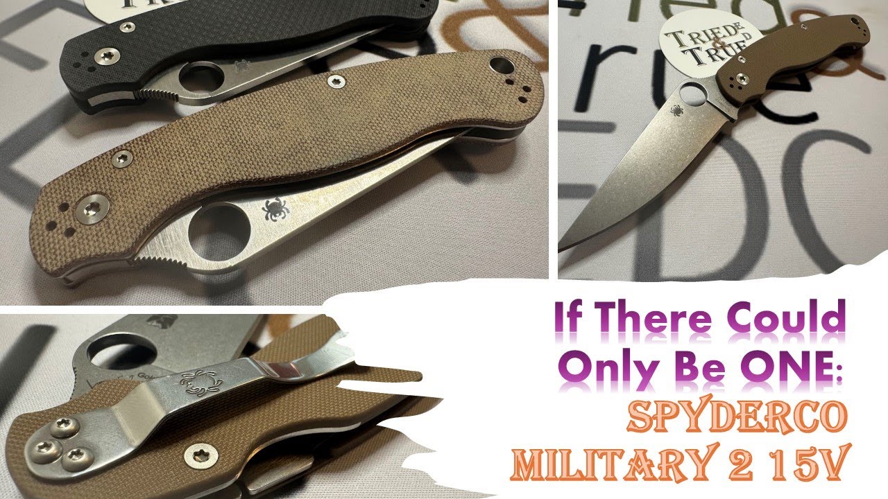 Является ли НОВЫЙ BBB 15V ЛУЧШЕЙ версией Spyderco Military 2? Сравнение с S90V и Cruwear
