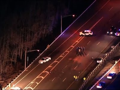 Raw: NJ Trooper Fatally Struck at Accident Scene