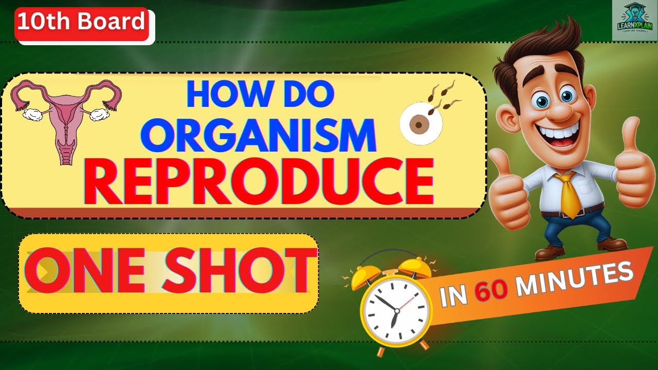 How do organism reproduce IN 60 MINUTES II ONE SHOT II Class 10th board science.