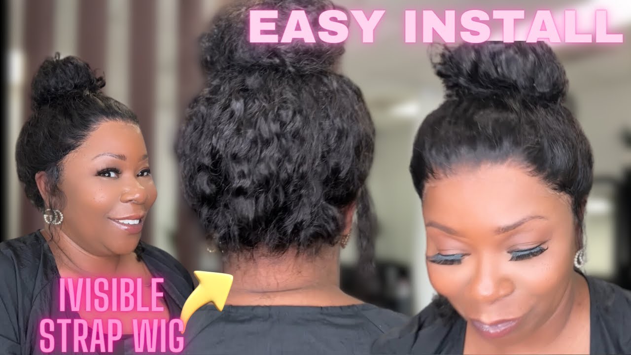 NEW IVISI STRAP X3!!Glue-LessBack!!Snug Fit! Water Wave 360-Ashimary Hair