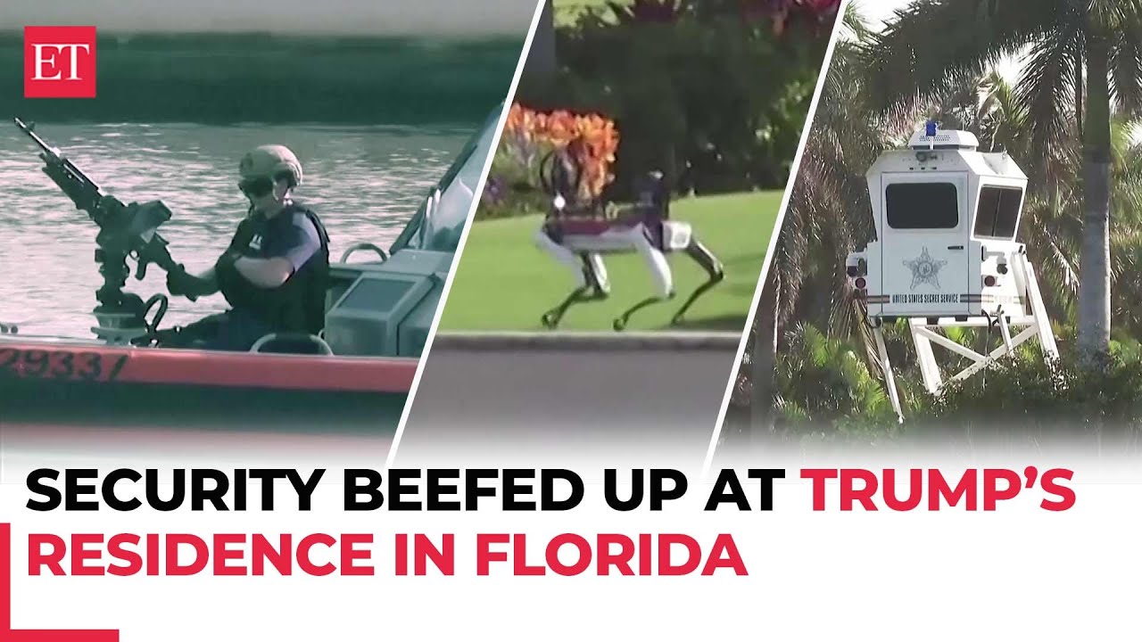 Robotic Dog, Armed Coast Guard and more! Security beefed up at Trump’s Mar-a-Lago residence