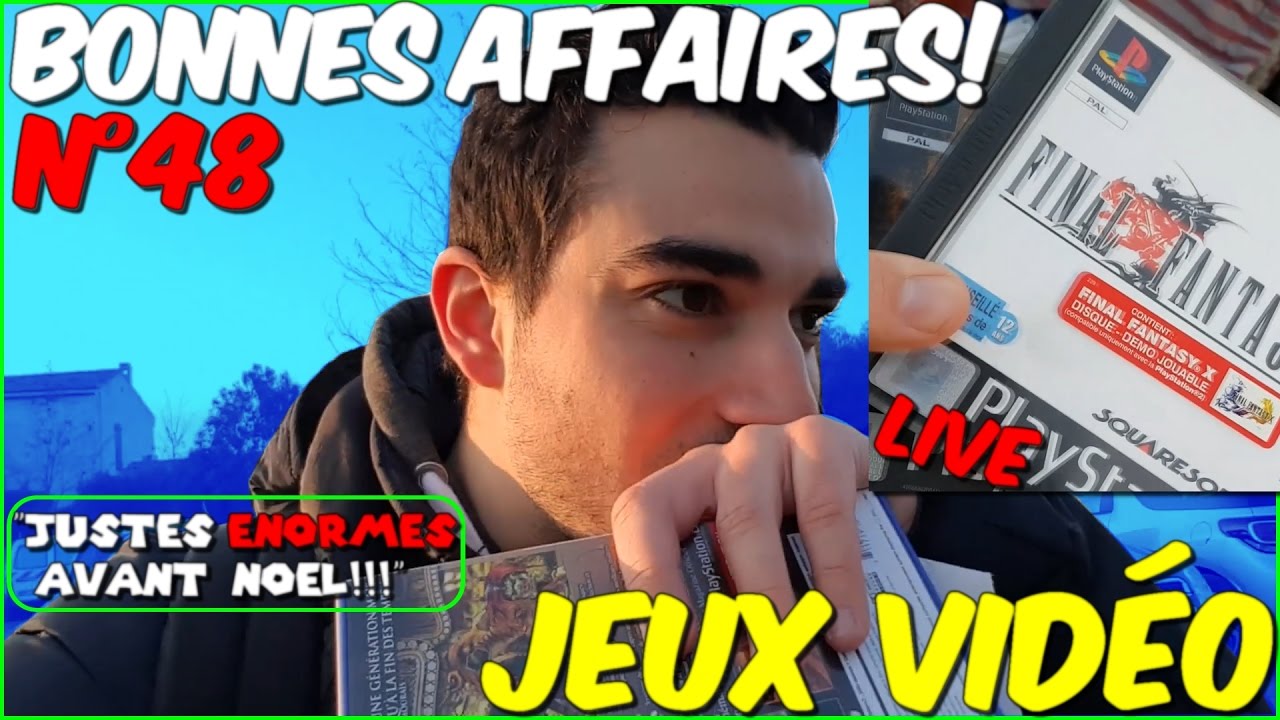 Conkerax - Achats Jeux Vidéo n°48 [LIVE!] - C'EST NOËL AVANT L'HEURE EN VIDE-GRENIER!