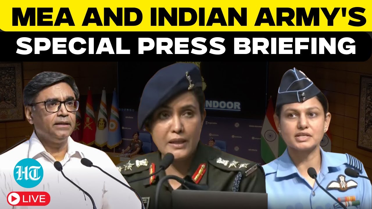 Live | MEA and Indian Armed Forces Special Briefing on Operation Sindoor | India Vs Pakistan | Army