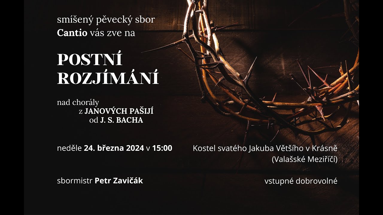 Postní rozjímání 24.3.2024
