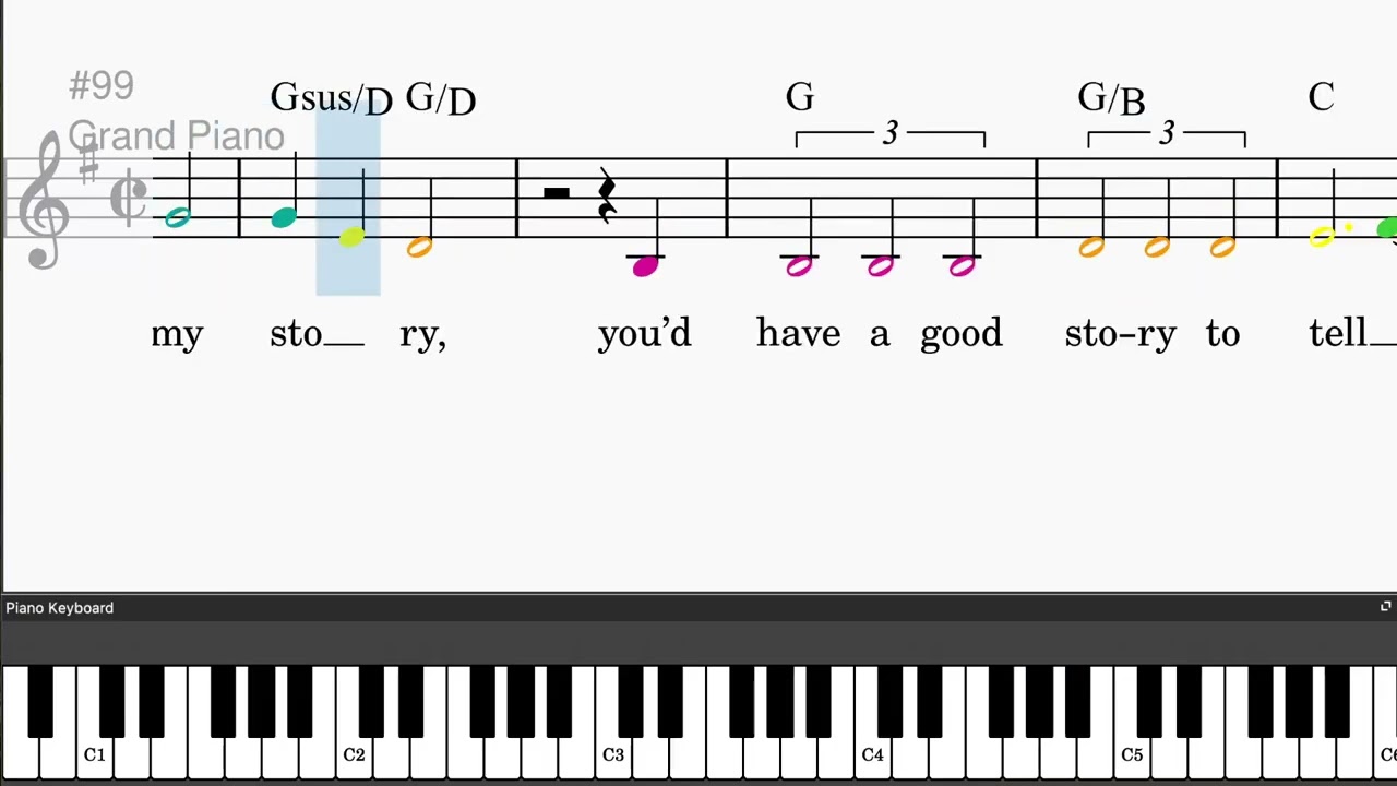 If You Knew My Story (from Bright Star) by Edie Brickell - Easy piano tutorials with leadsheet...