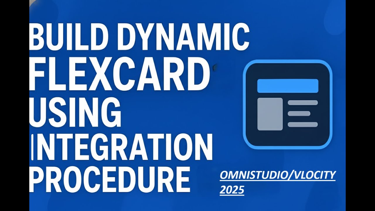 OS61: Создание динамической FlexCard с использованием процедуры интеграции || Учебное пособие по ...