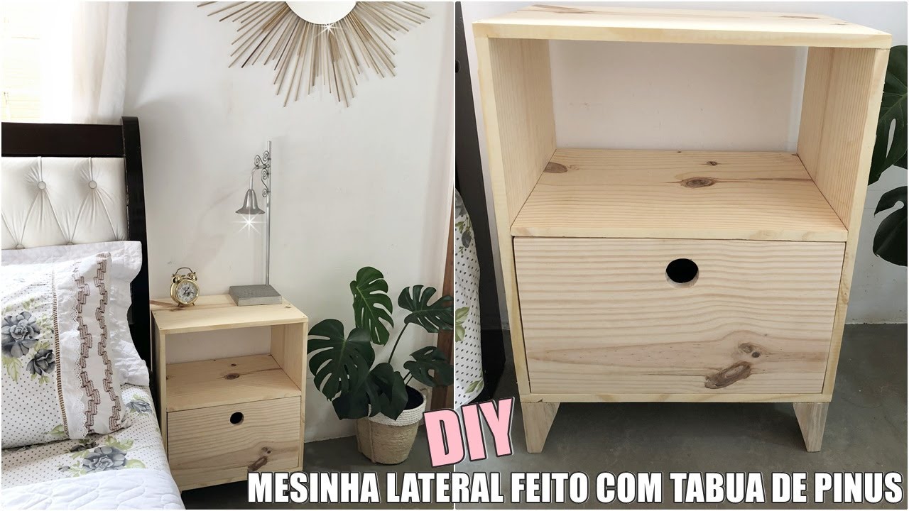 COMO FIZ UMA MESINHA DE CABECEIRA SOZINHA - #FAÇAVOCÊMESMO