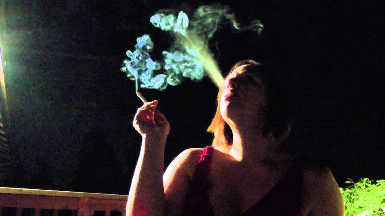 Smoking a Relaxing Sexy Cigarette