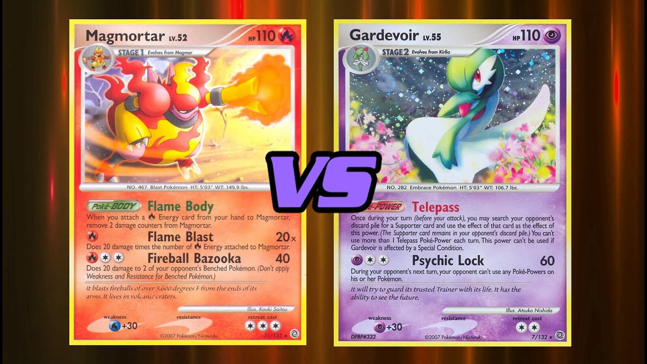 Retro Format 2008 Pokemon TCG Battle! Magmortar/Leafeon Vs Gardevoir/Gallade!