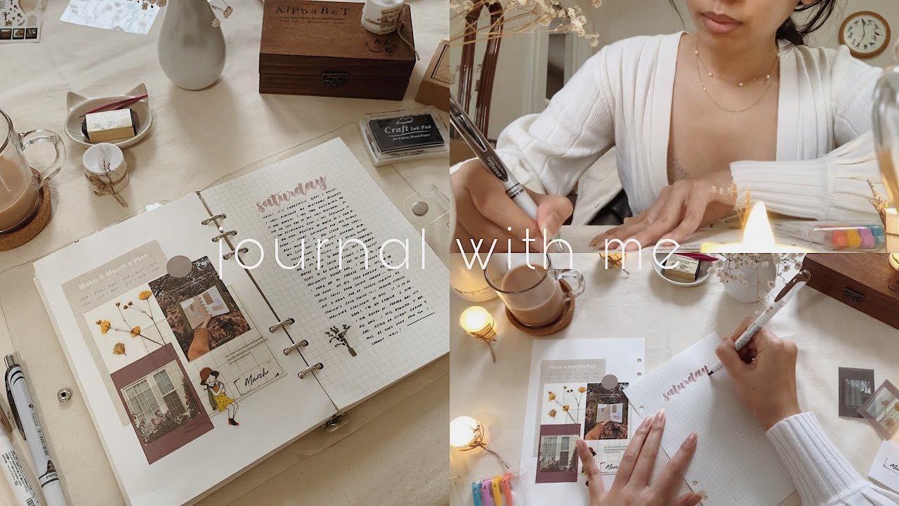🌼 journal with me / relaxing asmr + lofi