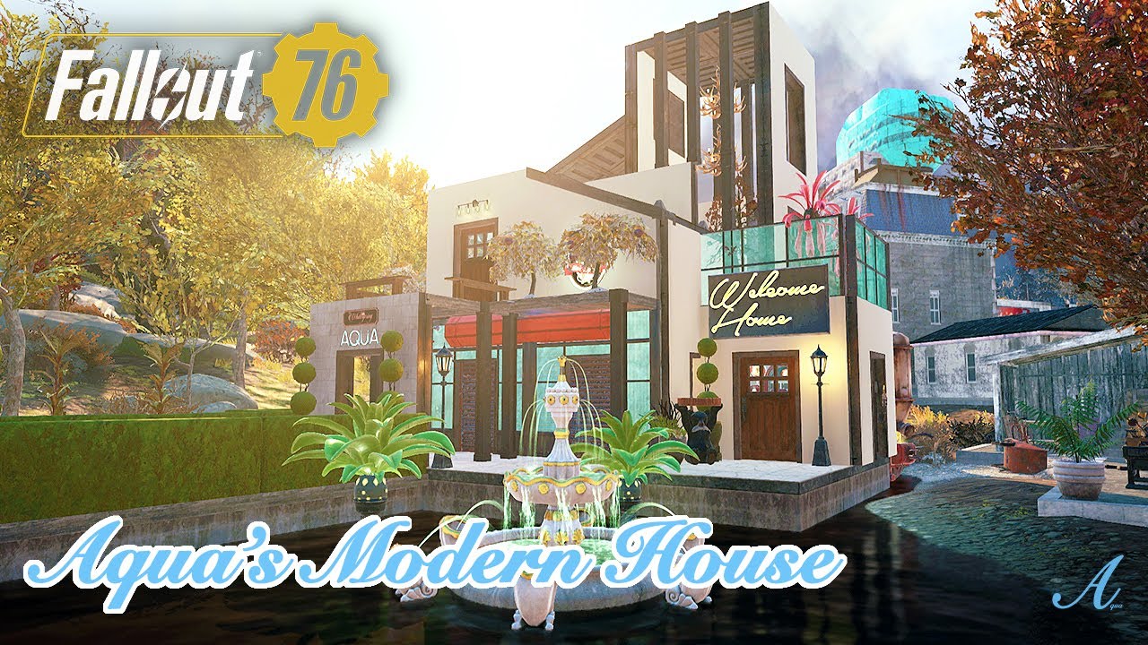 Fallout 76 - New Aqua's Modern House w/ tutorial