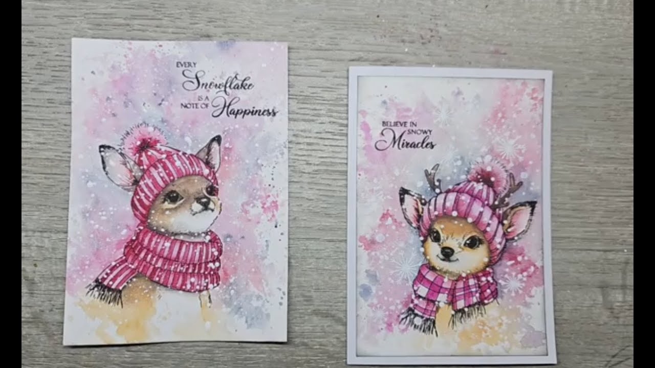 Studio EELZ! - Winter Deer with Inktense Paint Pan Sets