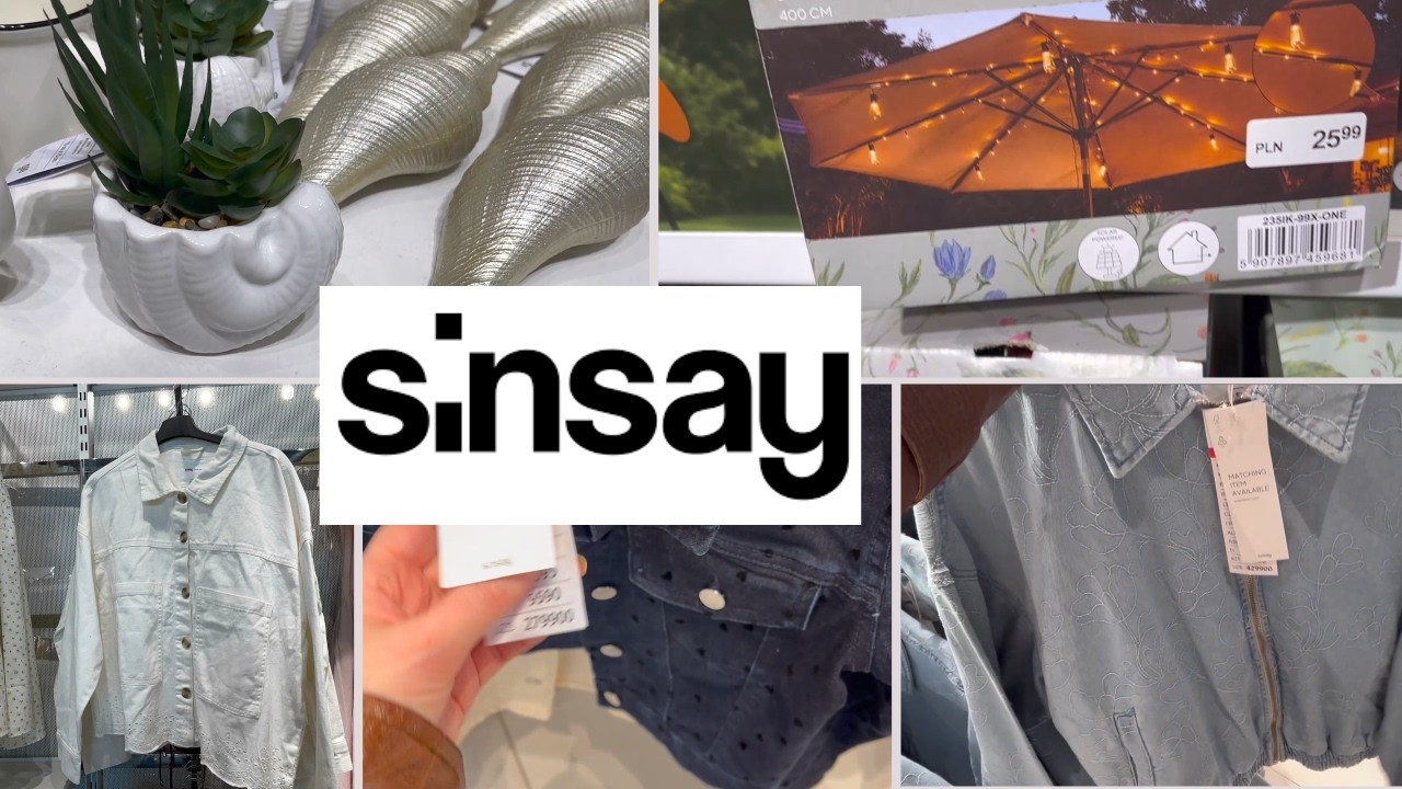 Nowości w Sinsay/Urocze dekoracje w letnie motywy🐚 Jeansowe kurtki ze zdobieniami
