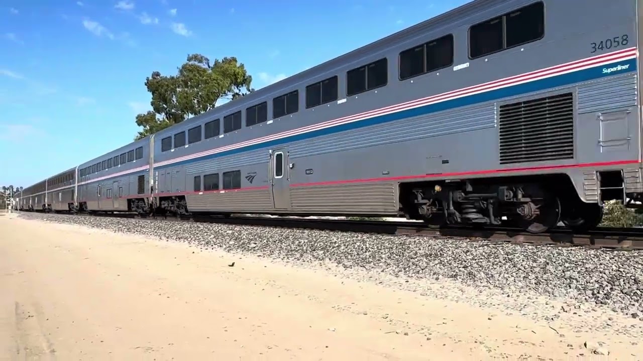 Amtrak 11/14 combined sets deadheading to Los angeles after 14 struck a tanker in Guadalupe 