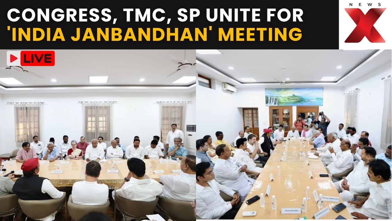 INDIA Bloc Key Meeting LIVE: 23 Parties Join Hands for 'INDIA Janbandhan'  | NewsX Live