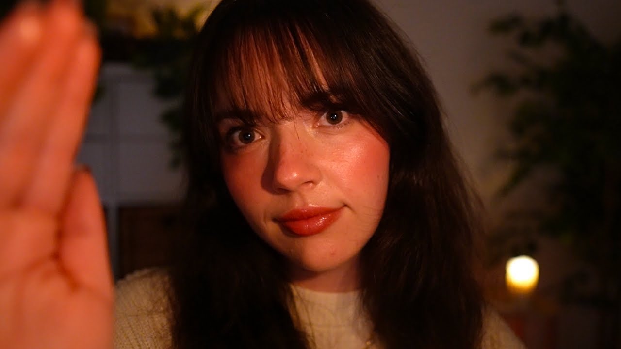 ASMR Calm and Safe Affirmations For Sleep and Anxiety 😴 (low light, mic brushing)