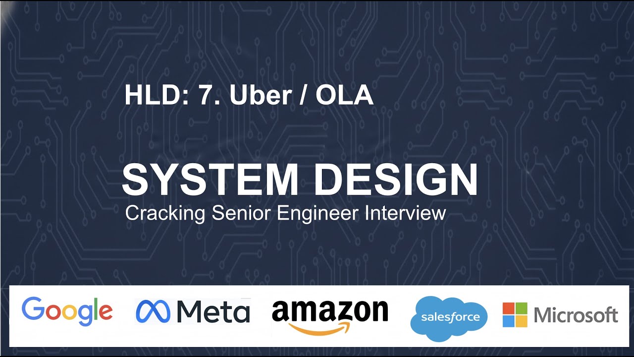 HLD: 7. Uber/Ola