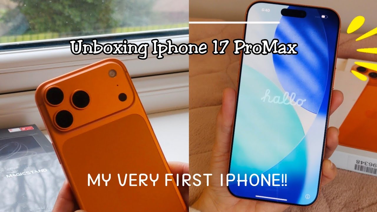 Unboxing my Iphone17 ProMax ; My First Iphone Since Birth✨