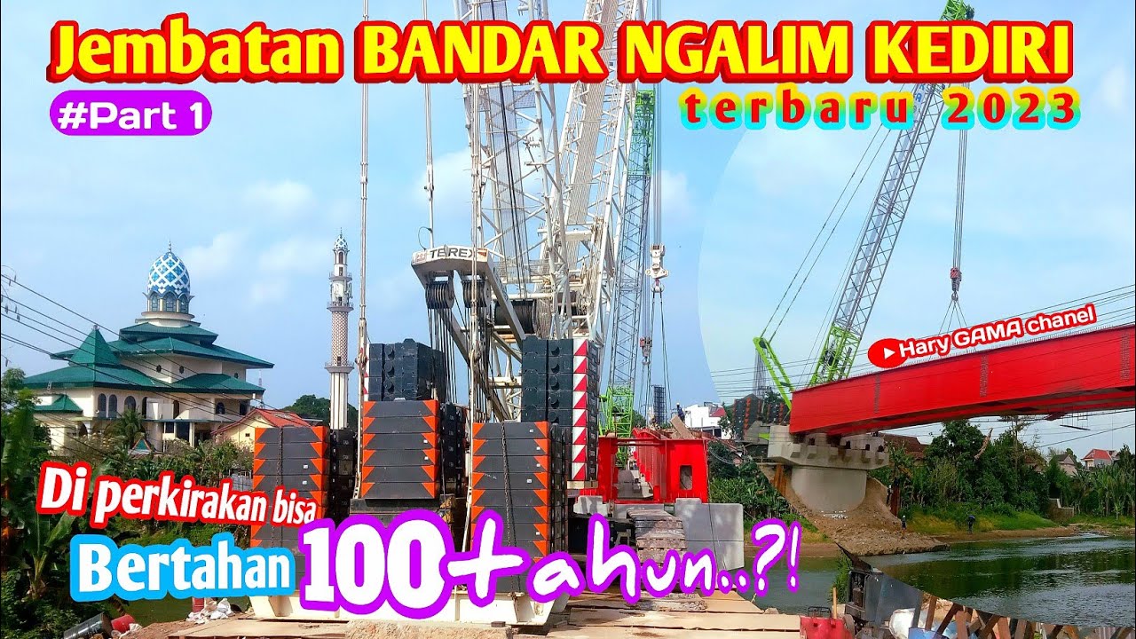Jembatan BANDAR NGALIM KEDIRI               Di perkirakan bisa bertahan 100 tahun..?!