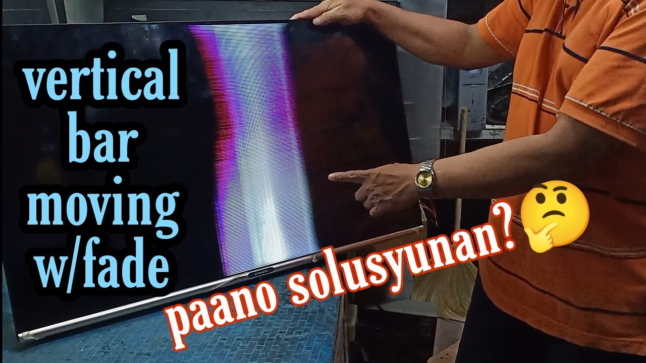 How to repair a vertical bar moving with fade...| SKYWORTH