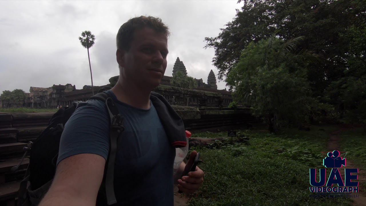 Angkor Thom - Angkor Wat - Bajon Temple - Cambodia by drone 4k - chillout music - relax video