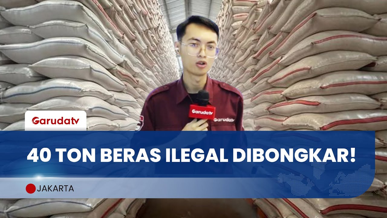 40 Ton Beras Ilegal di Bongkar Mentan Andi Amran