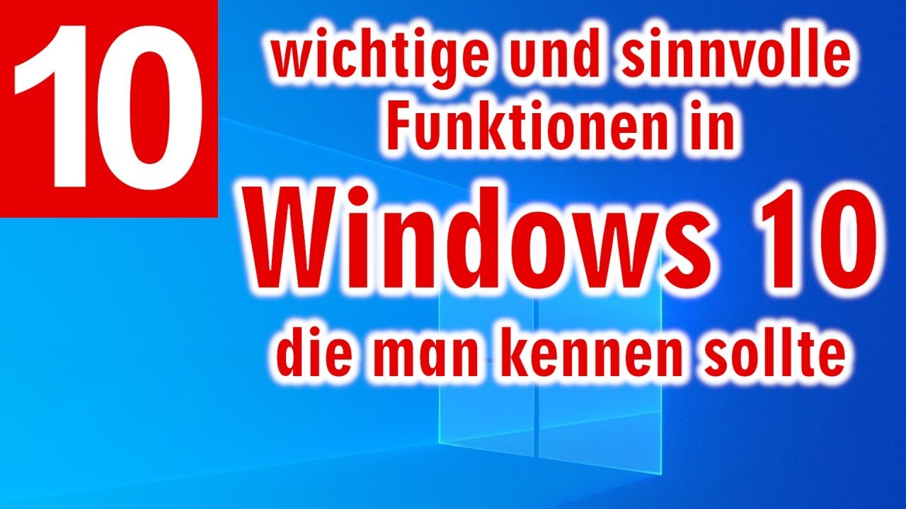 10 wichtige Windows 10 Tipps und Tricks ⭐ Texte diktieren ⭐ Speicher freigeben ⭐ Suche reparieren