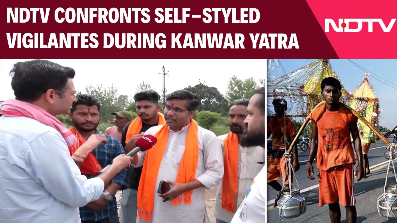 NDTV Confronts Self-Styled Vigilantes Amid Crackdown On Eateries On Kanwar Yatra Route