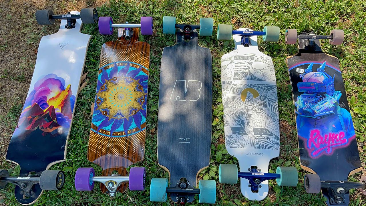 Longboard Heaven! This is a shootout/comparison between 5 of the Best longboards on the market!