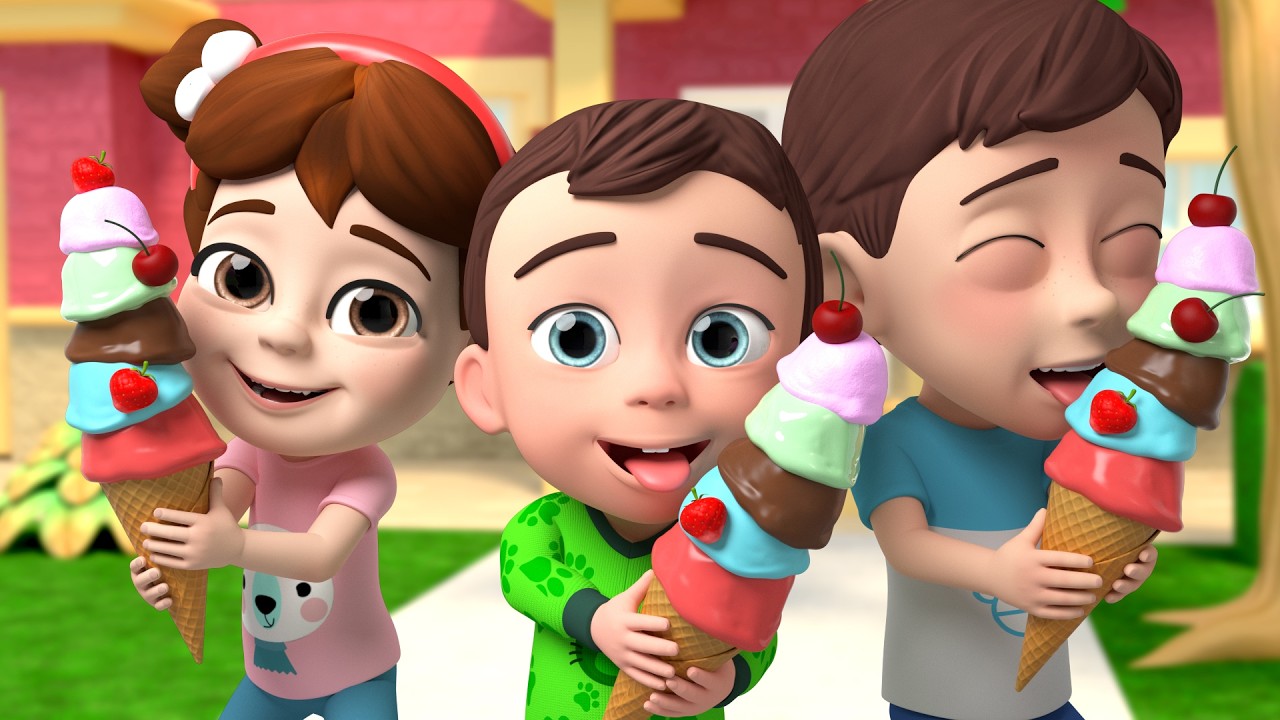 Lagu Mesin Es Krim + Lebih Lagu Anak Belajar | Lalafun Bahasa Indonesia