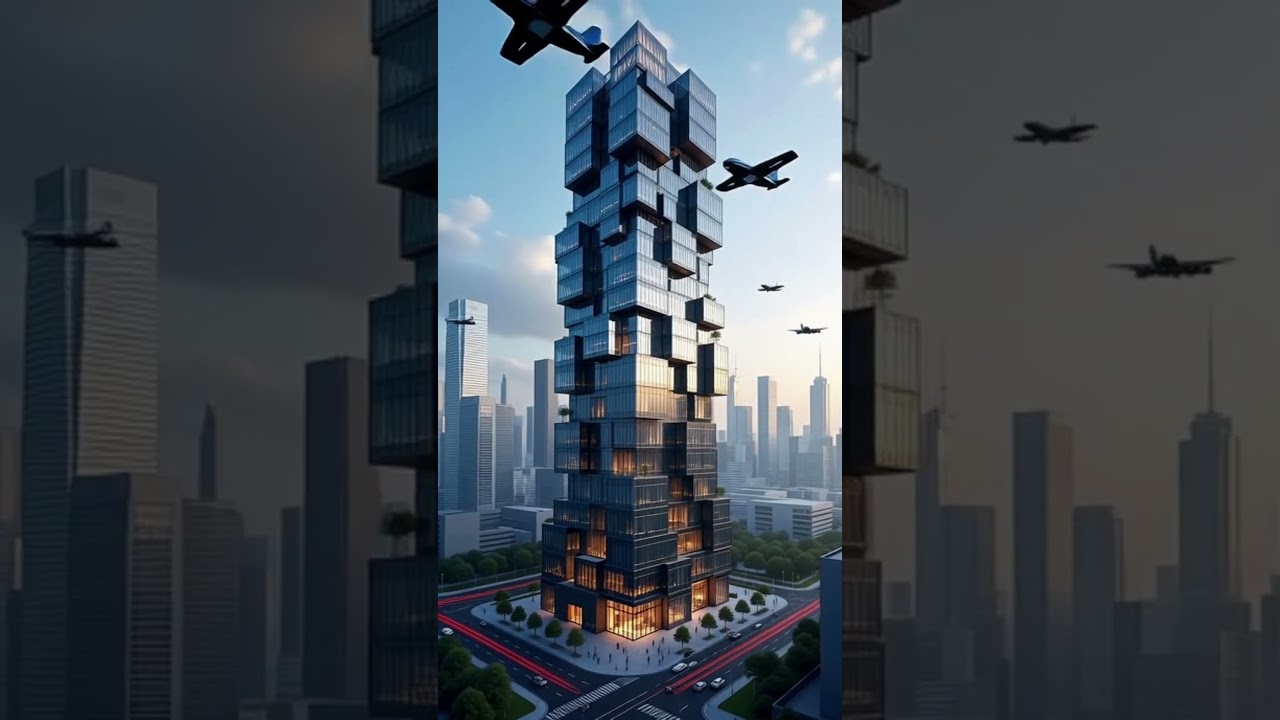 Cube design building City in Motion #Urban #CityLife