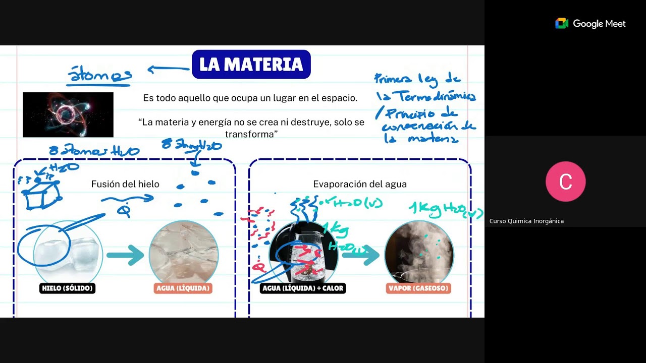 Clase 01 Sábado: La materia, definiciones de química
