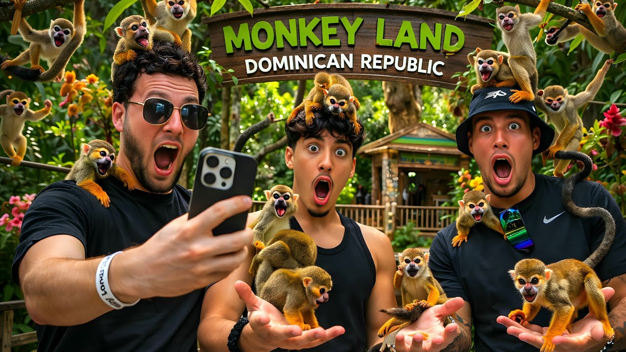Hstikkytokky Visits Monkey Land In Dominican Republic! | Day 5