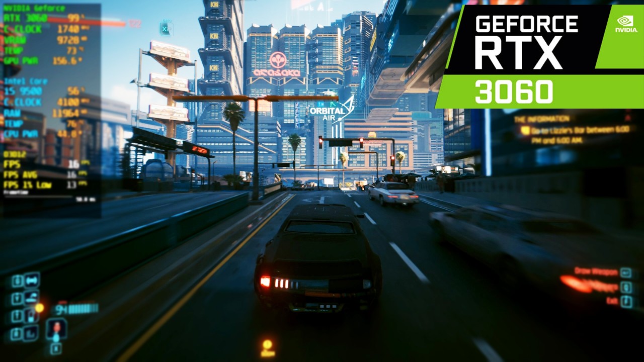 CyberPunk 2077 | RTX 3060 12GB | i5 9500 | 1080P