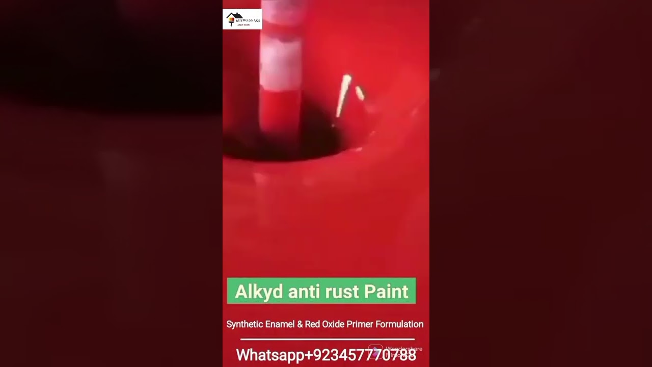 How to make Red Oxide Primer | Synthetic Enamel Red Oxide Formulation | Oil base paints #shorts