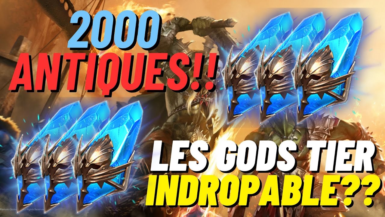 LES TAUX DE DROP SONT FAUX ?? TEST OPENING 2000 ANTIQUES !!!  [RAID SHADOW LEGENDS]