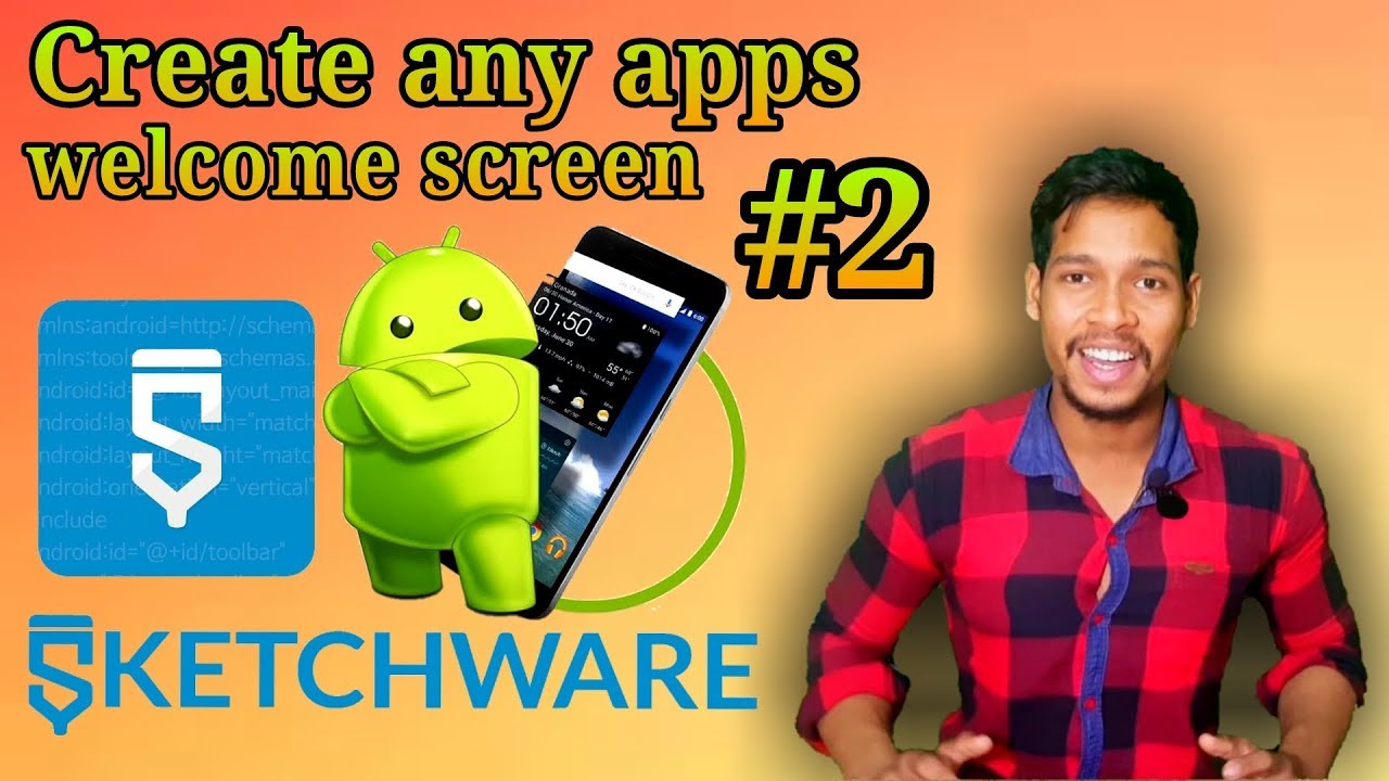 Android application main welcome screen splash screen Kaise add kare. sketchware/ Aaura technical