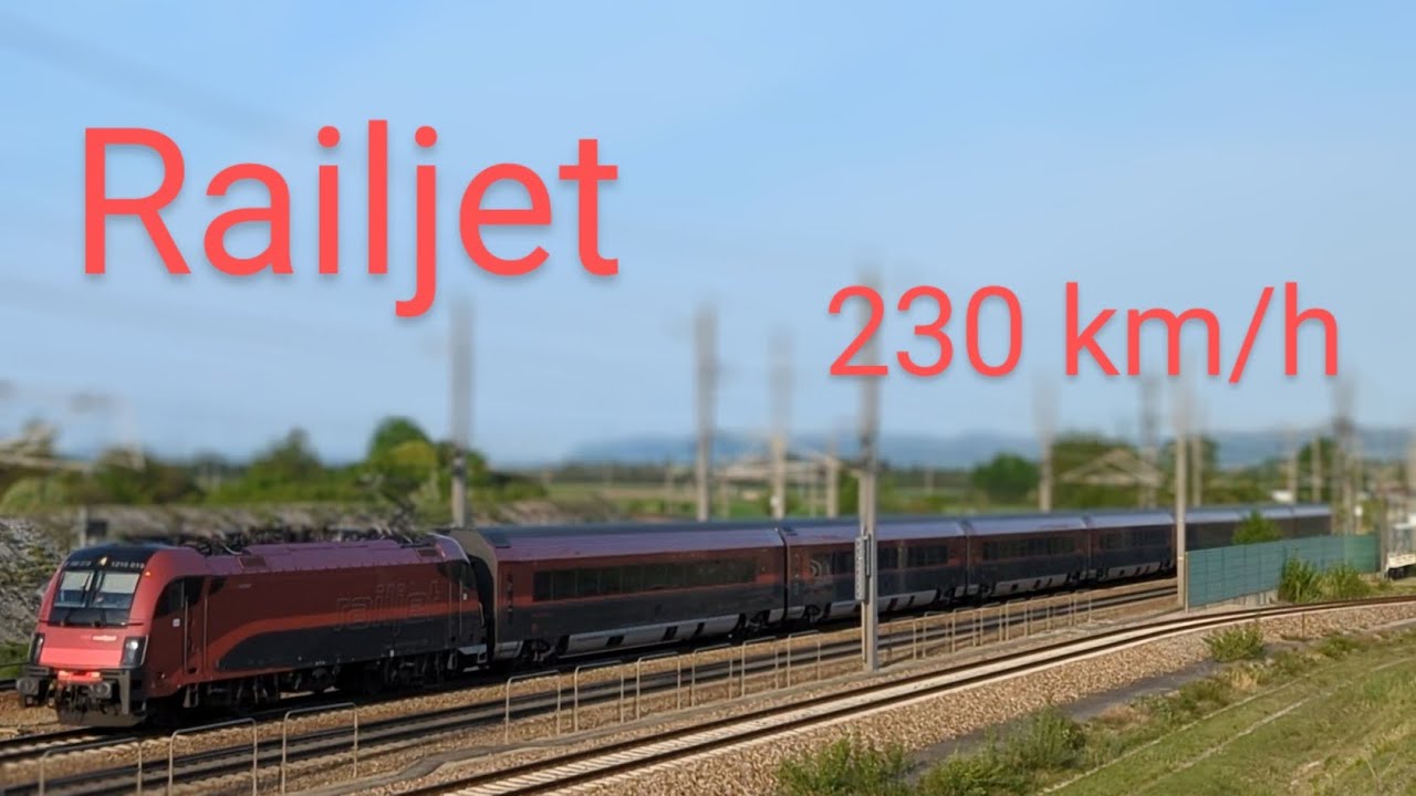 230km/h ICE + Railjet auf der Westrecke