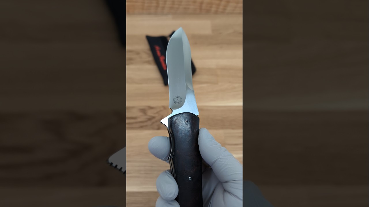 M22 Flipper with Ironwood and Black G-10 (IKBS) - 12C27 by Andre van Heerden