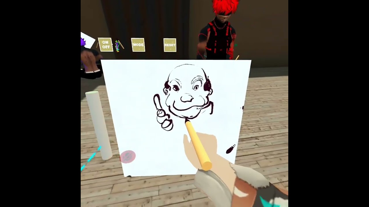 Drawing people in VR chat pt2