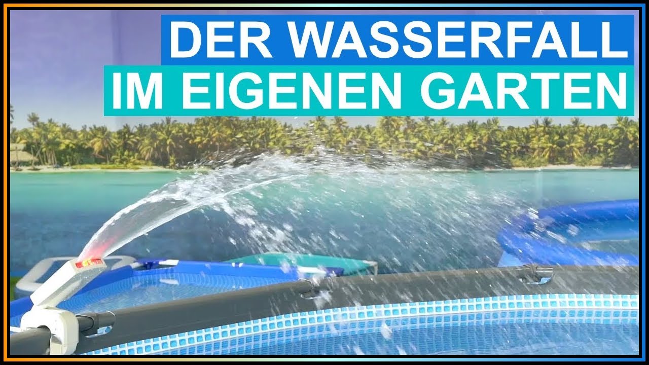 Intex Wasserfontäne Multi-Color LED für Pool im Test - Ein Wasserfall im eigenen Garten