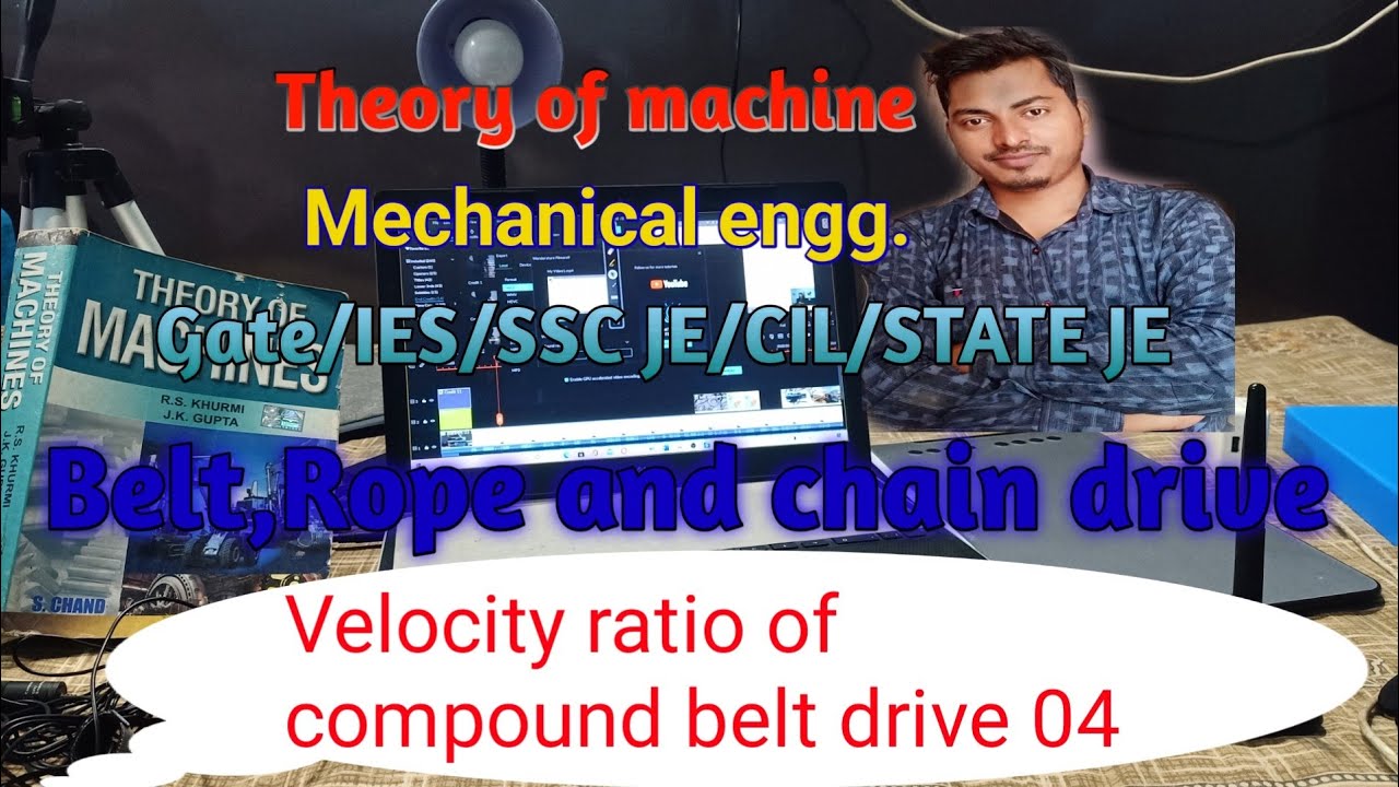 velocity ratio of compound belt drive in hindi#beltdrive#velocityratio