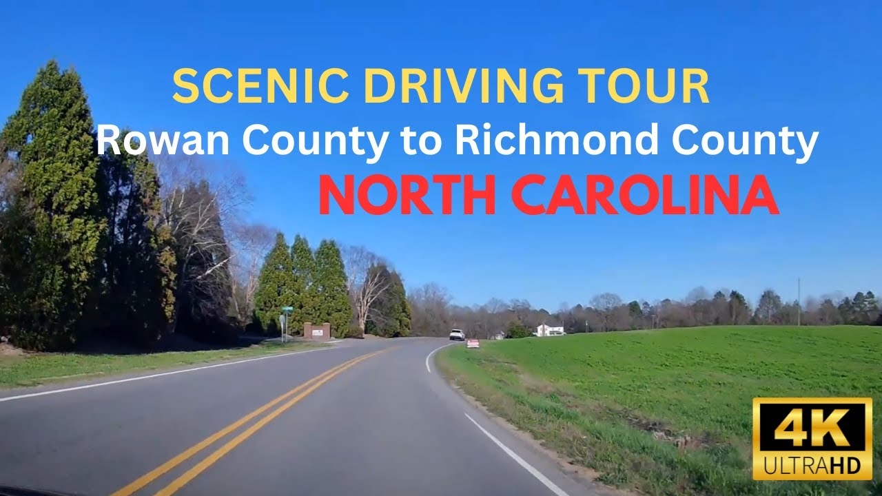 Charlotte Suburbs Scenic Drive Through North Carolina with Relaxing Driving Sounds