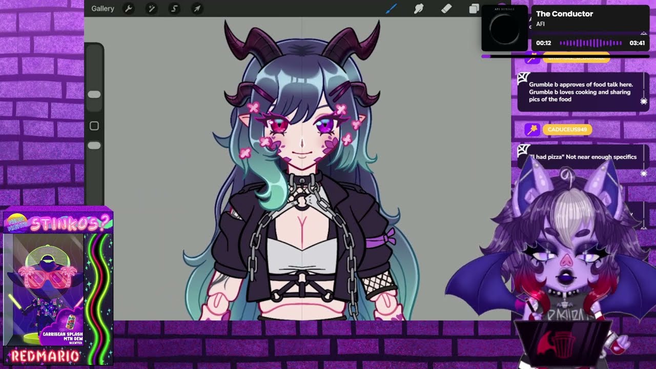 [Stream VOD - 11/11/25] 🎨Art Bat🦇 co-working, screeing, etc.